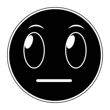 yüz jest sembolü ifade vektör çizim bilmeden siluet