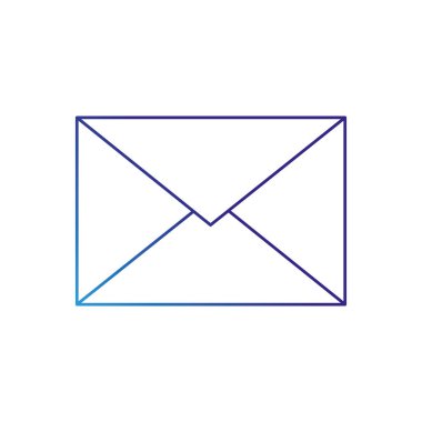 E-posta mektup ve mesaj Tema izole tasarım vektör çizim zarf