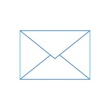 E-posta mektup ve mesaj Tema izole tasarım vektör çizim zarf