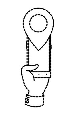 Smartphone aygıt becerikli alet ve teknoloji Tema izole tasarım vektör çizim