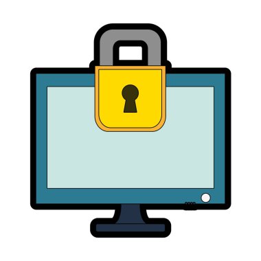 Bilgisayar aygıtı becerikli alet ve teknoloji Tema izole tasarım vektör çizim