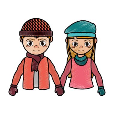 Çift kış kumaş tasarımı ile