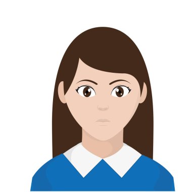 Avatar kadın zarif bluz tasarım vektör çizim ile