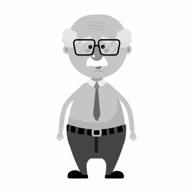 Büyükbaba çizgi film tasarımı