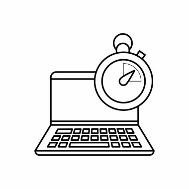 İzole laptop tasarım