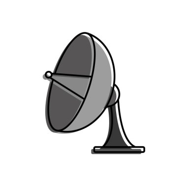 Anten sinyal yayın ve internet Tema izole tasarım vektör çizim