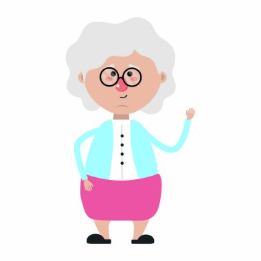 Büyükanne çizgi film tasarımı