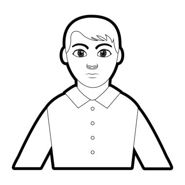 Anahat profil şık erkek gömlek ve saç modeli ile