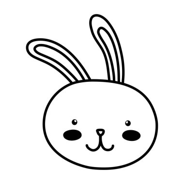 satır mutlu tavşan baş hayvan karakteri