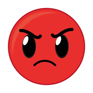 kızgın yüz jest emoji ifade