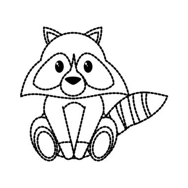 Rakun tasarım karikatür