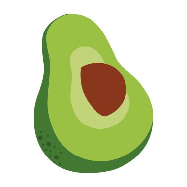 İzole avokado tasarım