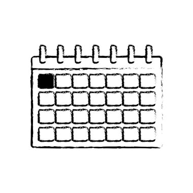 İzole takvim tasarım