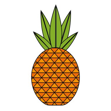 İzole ananas tasarım