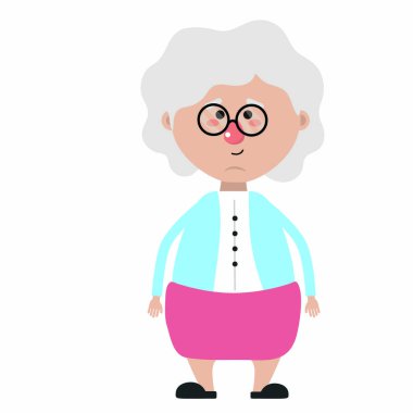 Büyükanne çizgi film tasarımı