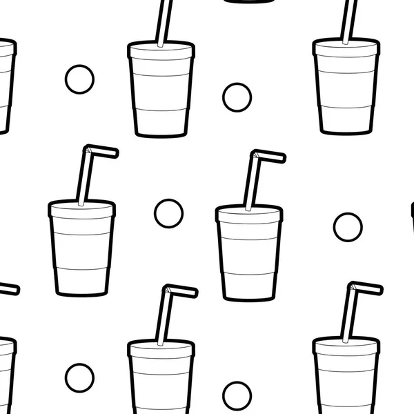 Fondo Soda Bebida Bebida Cola Tema Diseño Aislado Ilustración Vectorial — Vector de stock