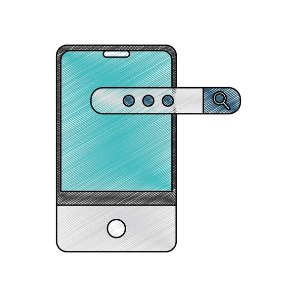 Diseño de smartphone aislado — Vector de stock