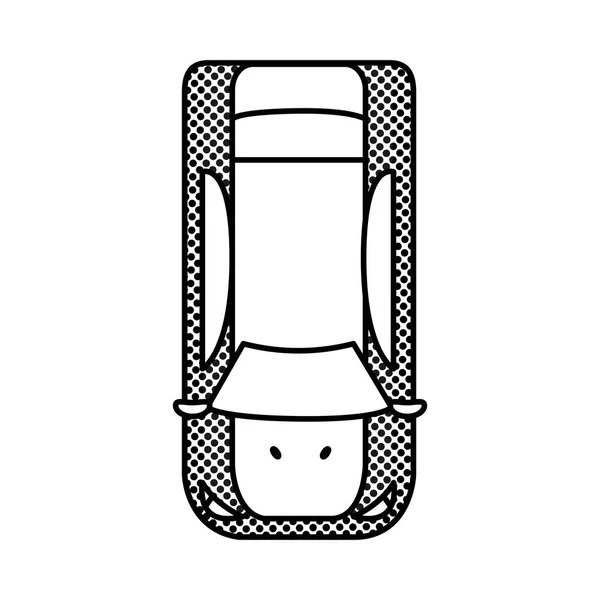 Enchimento Textura Carro Transporte Com Portas Faróis Design Vetor Ilustração — Vetor de Stock