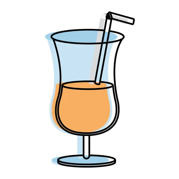 Коктейль Алкогольного Напою Скляна Тема Ізольований Дизайн Векторні Ілюстрації — стоковий вектор