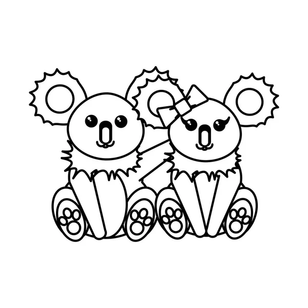 Koala kreslený design — Stockový vektor