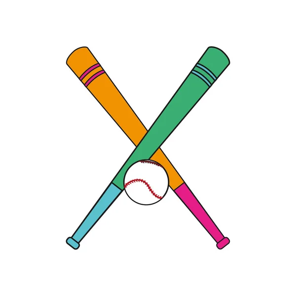 Design de bastão de beisebol — Vetor de Stock