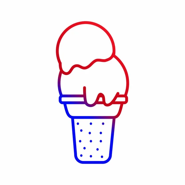 Изолированный дизайн мороженого — стоковый вектор