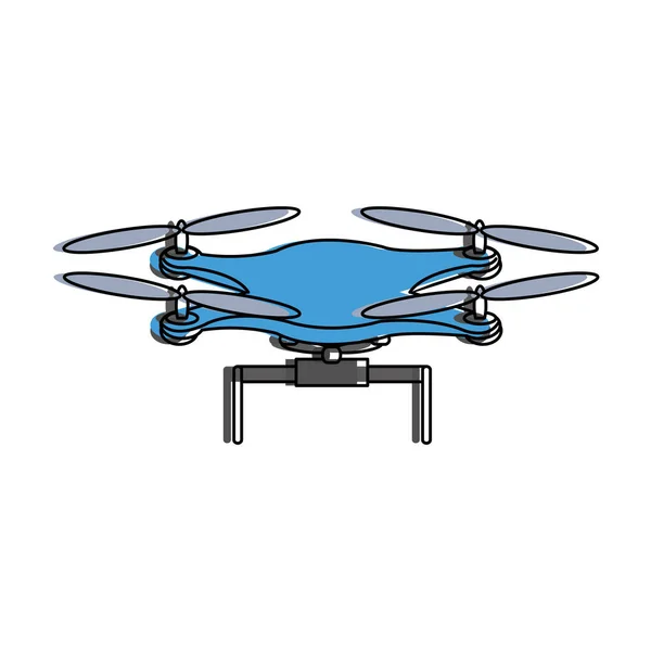 Diseño de drones aislados — Archivo Imágenes Vectoriales