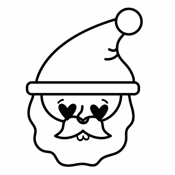 Isoliertes Weihnachtsmann-Cartoon-Design — Stockvektor