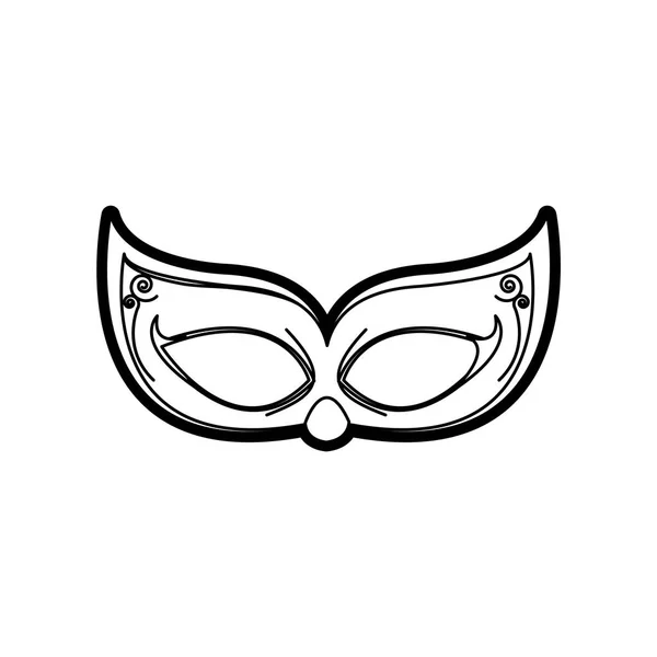 Geïsoleerde masker ontwerp — Stockvector