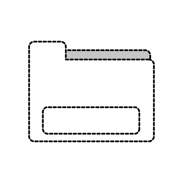 Forma Punteada Archivo Carpeta Negocio Para Organizar Ilusración Vectorial Archivo — Archivo Imágenes Vectoriales