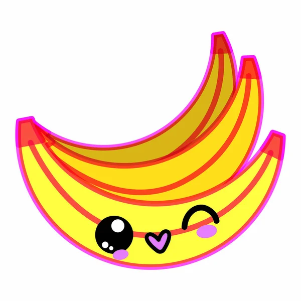 Geïsoleerde bananen ontwerp — Stockvector