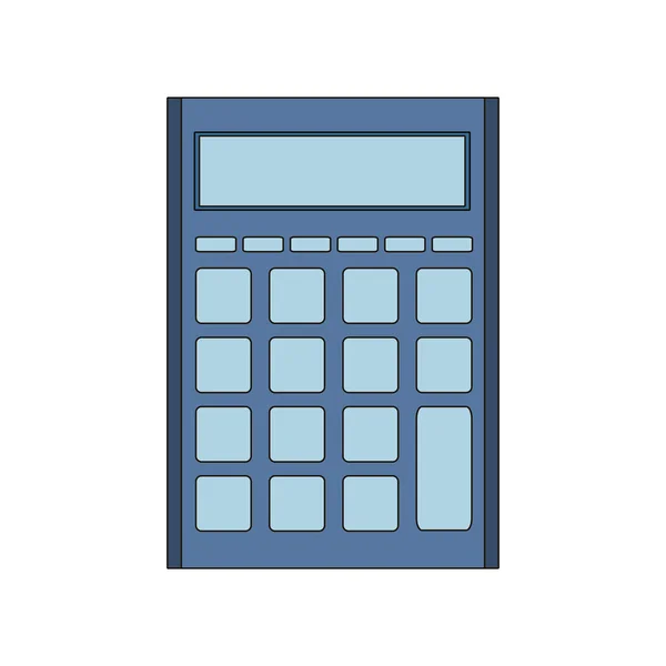 Calculadora Herramientas Matemáticas Finanzas Tema Diseño Aislado Ilustración Vectorial — Archivo Imágenes Vectoriales