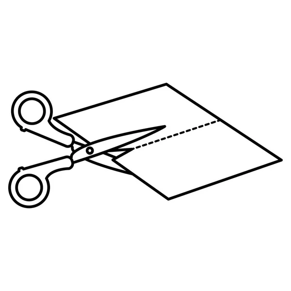 Geïsoleerde scissor ontwerp — Stockvector