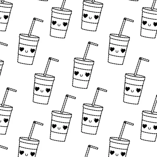 Fondo Soda Bebida Bebida Cola Tema Diseño Aislado Ilustración Vectorial — Vector de stock