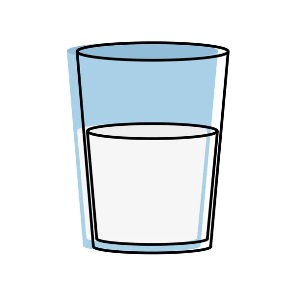 Молоко Рідкого Напою Тема Сніданку Ізольований Дизайн Векторні Ілюстрації — стоковий вектор
