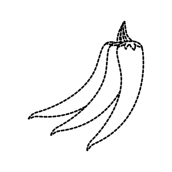 Перець Овочевої Здорової Органічної Теми Харчування Ізольований Дизайн Векторні Ілюстрації — стоковий вектор
