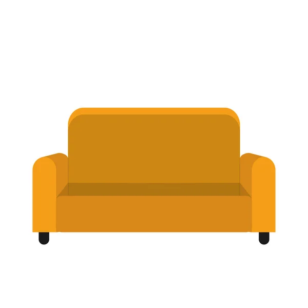 Diseño de sofá aislado — Vector de stock