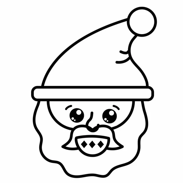 Isoliertes Weihnachtsmann-Cartoon-Design — Stockvektor