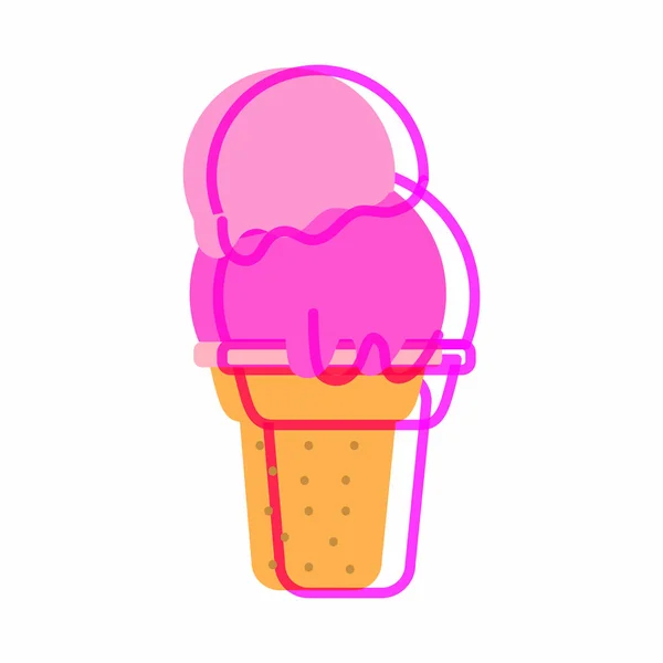 격리 된 아이스크림 디자인 — 스톡 벡터