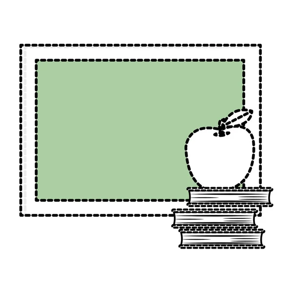 Tableau Noir Éducation Salle Classe Thème École Conception Isolée Illustration — Image vectorielle