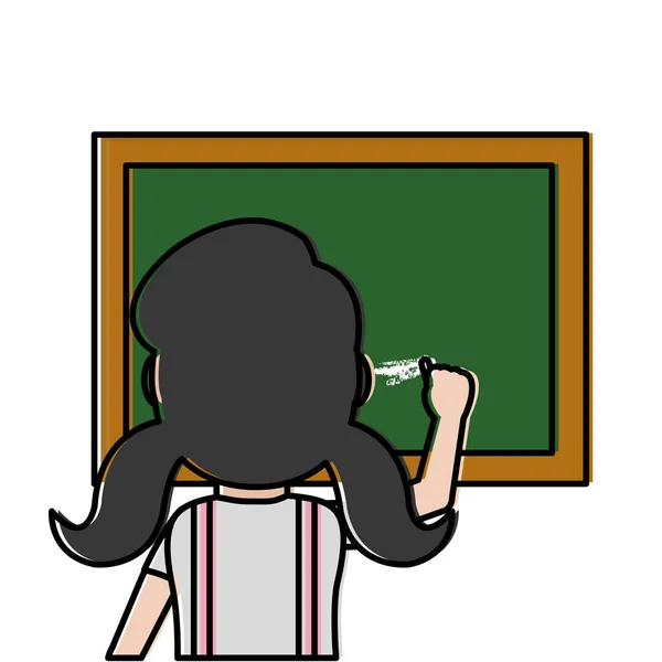 Blackboard Education Classroom School Theme Isolated Design Vector Illustration — Stock Vector