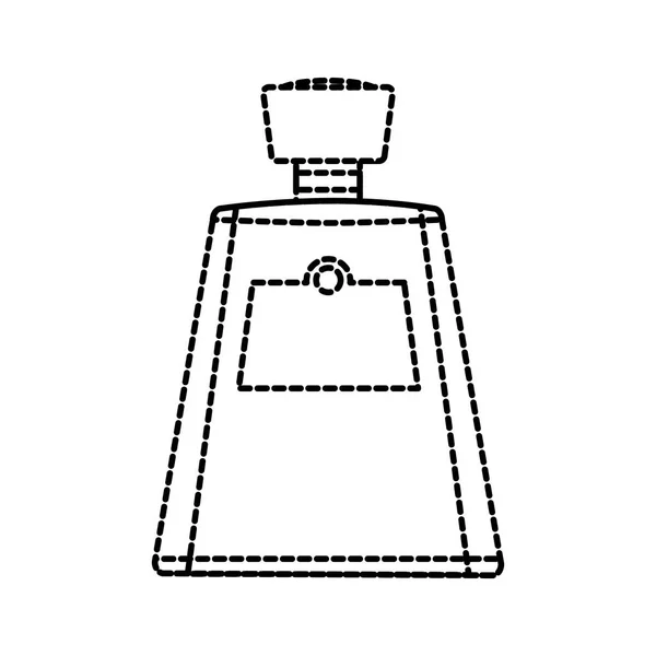 Tequila Botella Alcohol Bebida Vidrio Tema Diseño Aislado Ilustración Vectorial — Vector de stock