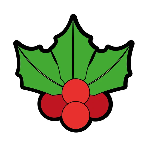 Christmas flower design — Stock Vector