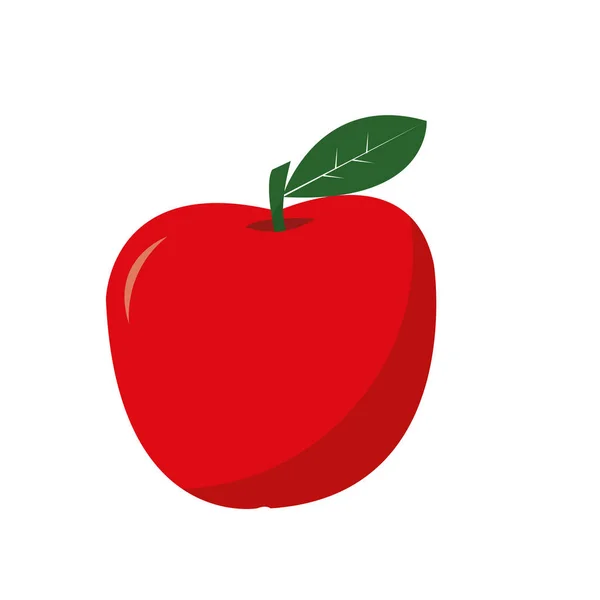 Diseño de manzana aislada — Vector de stock