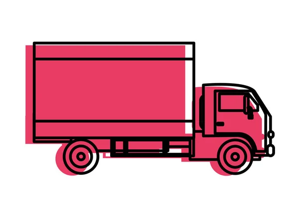 Вантажівка Транспортного Засобу Тема Подорожі Ізольований Дизайн Векторні Ілюстрації — стоковий вектор