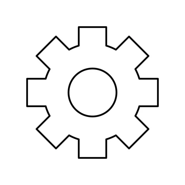 Isolierte Getriebekonstruktion — Stockvektor