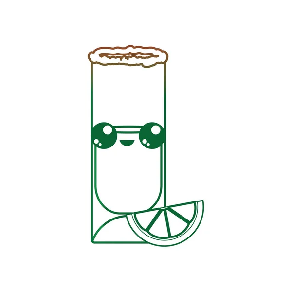 Знімок Алкогольного Напою Скляна Тема Ізольований Дизайн Векторні Ілюстрації — стоковий вектор