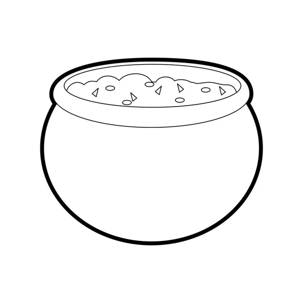 Salsa Comida Mexicana Cocina Tradicional Tema Diseño Aislado Ilustración Vectorial — Archivo Imágenes Vectoriales