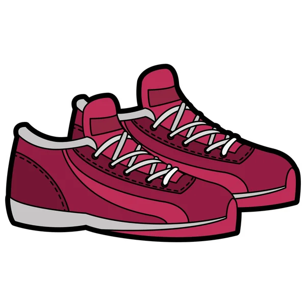 Diseño de zapatos deportivos — Vector de stock