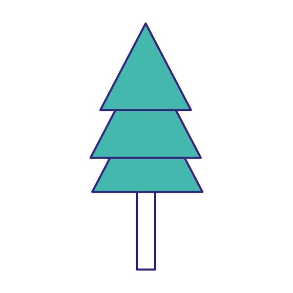 Geïsoleerde pine tree Algorithm — Stockvector